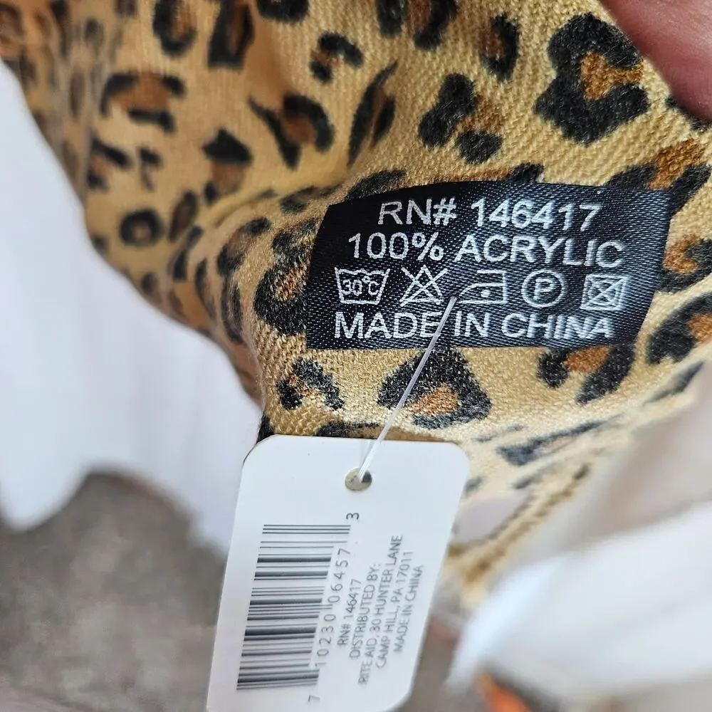 Leopard Scarf Size Xlarge